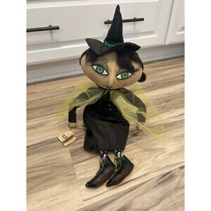 NWT Vintage Joe Spencer's Gathered Traditions Halloween Witch Xanzabelle Doll